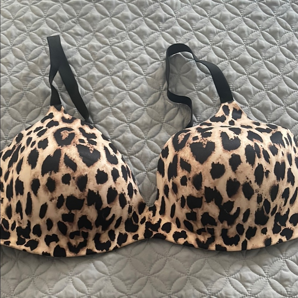 Victoria's Secret Brown and Black Leopard Print Bra